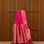 Imperial Rani Pink Bangalore Self-Weave Silk Saree