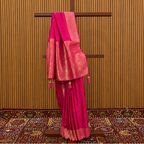 Imperial Rani Pink Bangalore Self-Weave Silk Saree