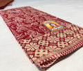 Earth Cinnamon Folk-Art Cotton Saree